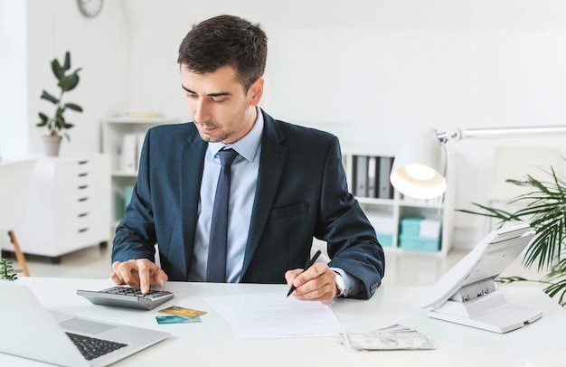 male bank manager working office 392895 26644